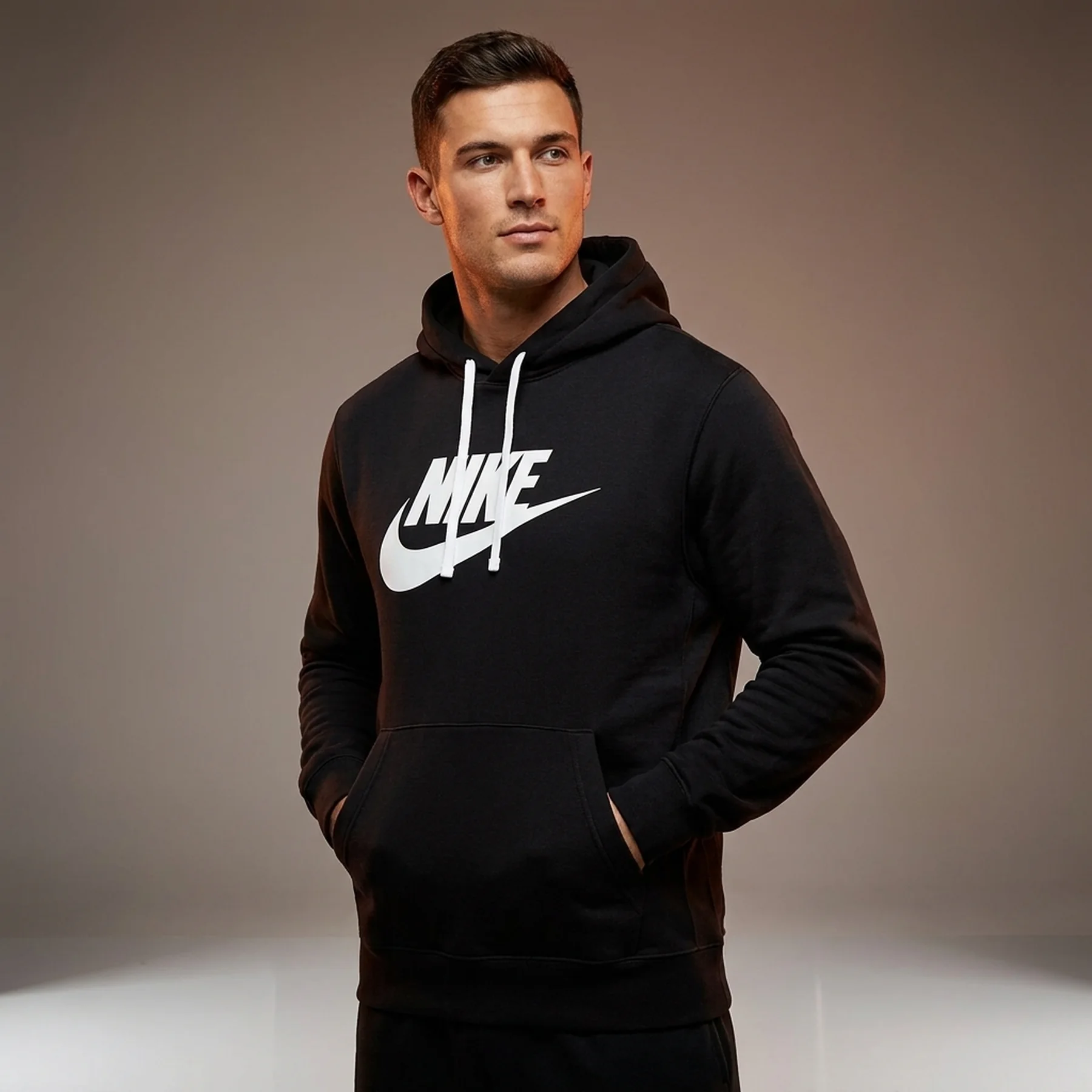 Бомбер чоловічий Nike Nsw Club Hoodie (BV2973-010)