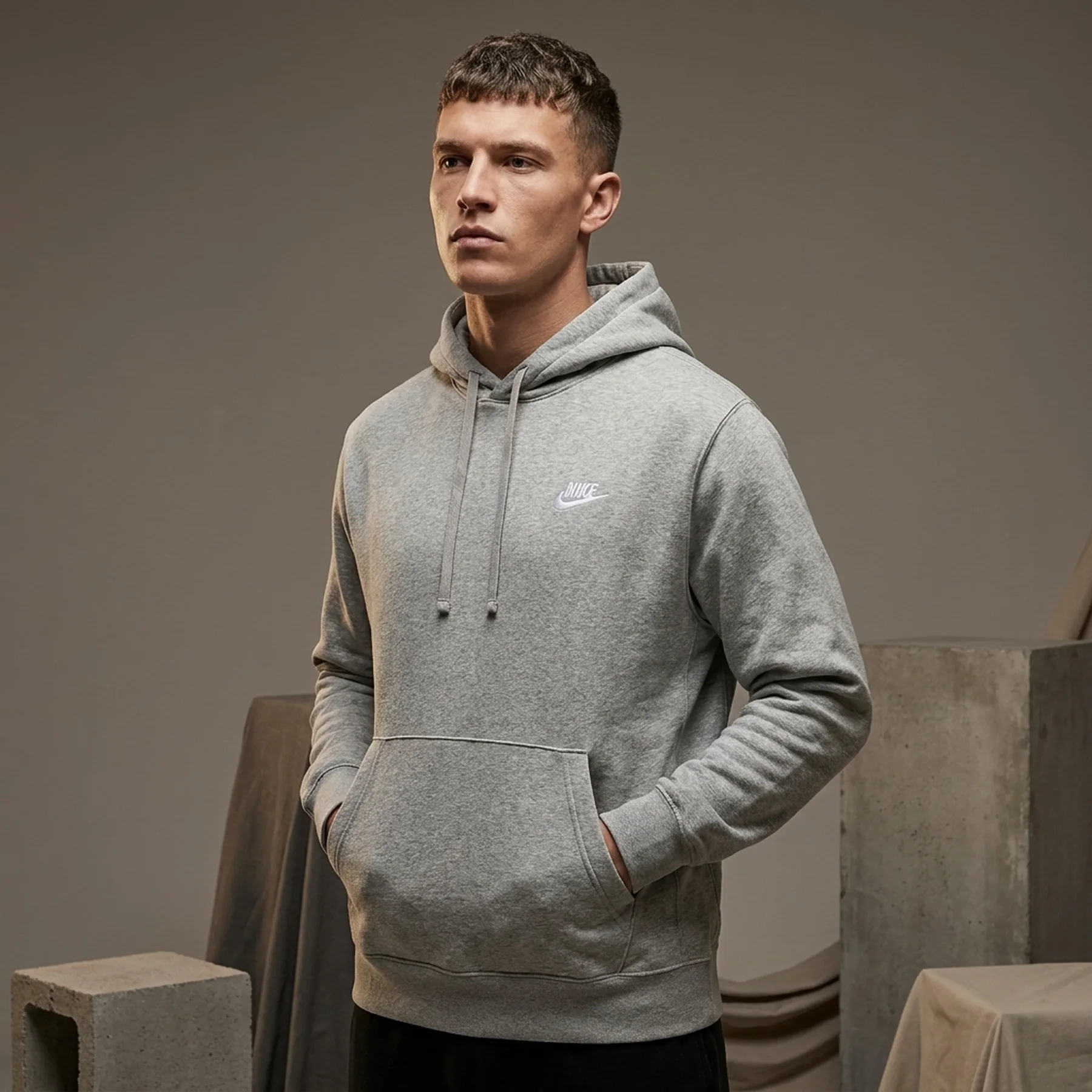 Бомбер чоловічий Nike Nsw Club Hoodie (CZ7857-063)