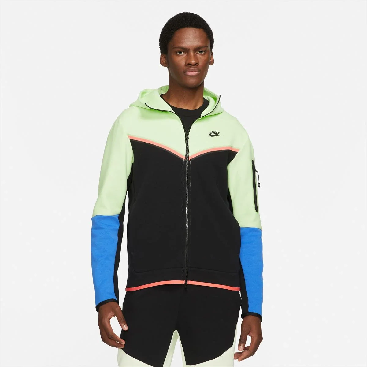 Бомбер чоловічий Nike Nsw Tch Flc Hoodie Fz Wr (CU4489-303)