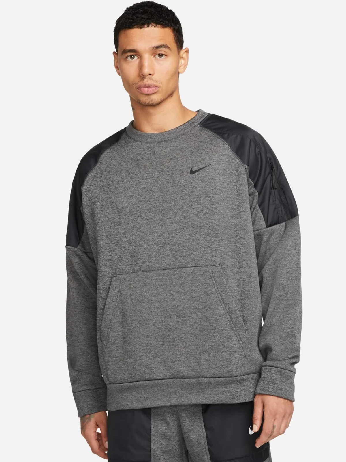 Бомбер чоловічий Nike Therma Novelty Crew (DQ4854-071) — Одяг
