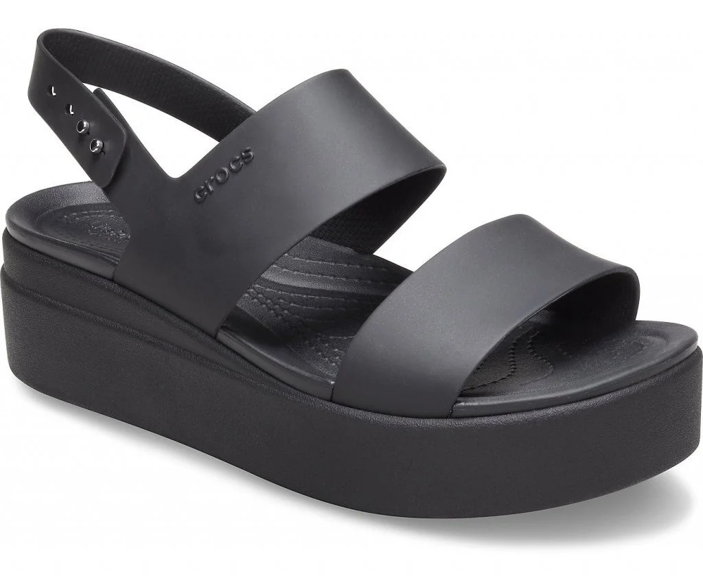 Босоніжки BROOKLYN LOW WEDGE W 206453-060 CROCS W6 (36-37) Чорний