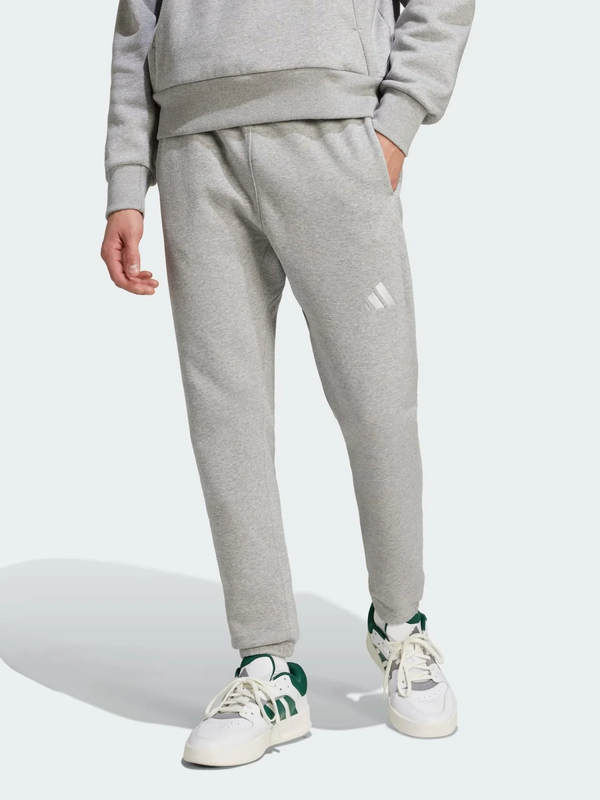 Брюки чоловічі Adidas All Szn Fleece Regular Fit Grey (IY4148) — Одяг