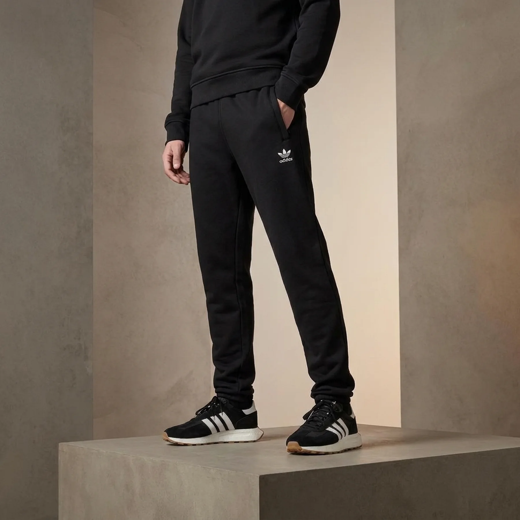 Брюки чоловічі Adidas Trefoil Essentials Black (IY7361)
