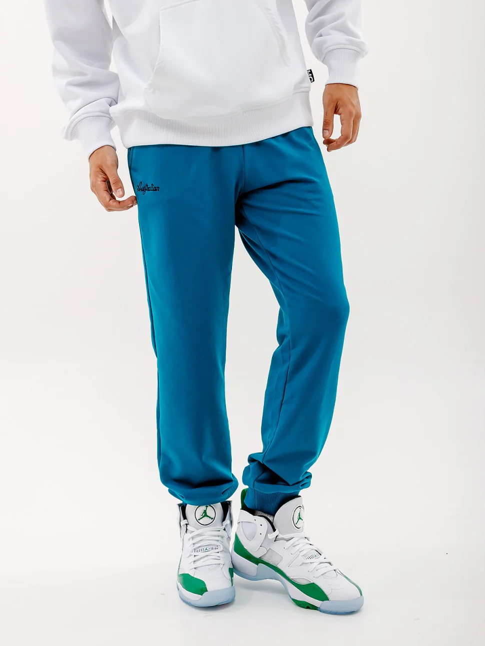 Брюки чоловічі Australian Essential Fleece Pants Rib Bottom Olive (LSUPA0010-184)