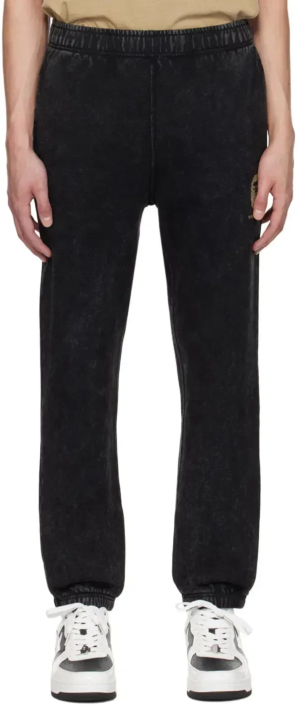 Брюки чоловічі Bape Black Overdyed Sweatpants (001PTK301010M)