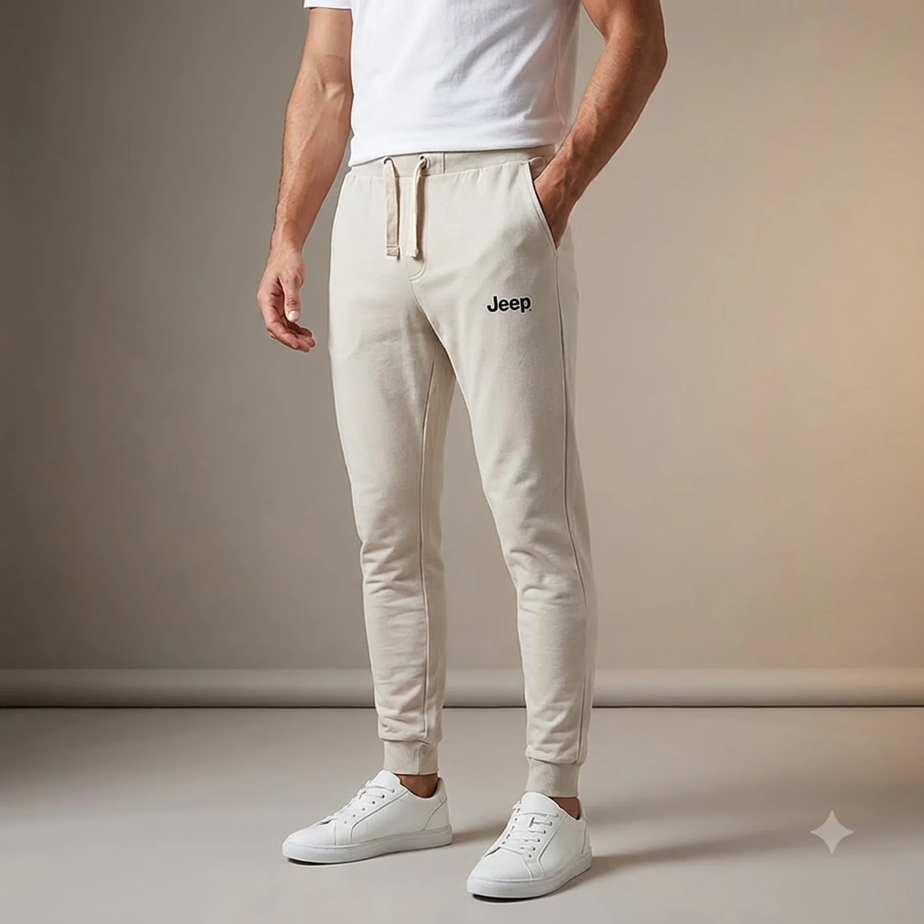 Брюки чоловічі Jeep Sweatpants Small Print White (O102577-J864)