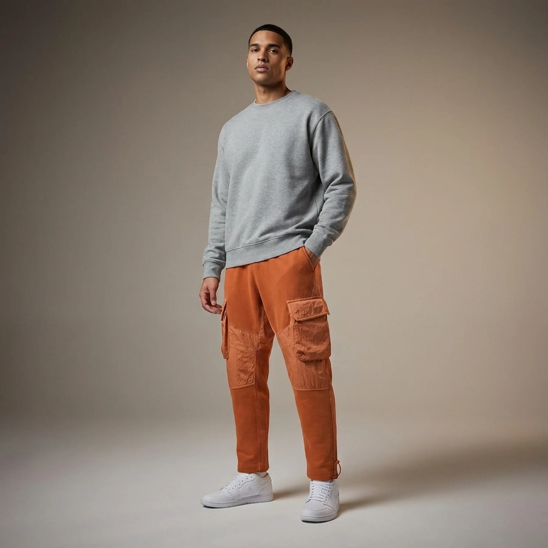 Брюки чоловічі Jordan 23 Engineered Washed Pants Orange (CV2790-875)