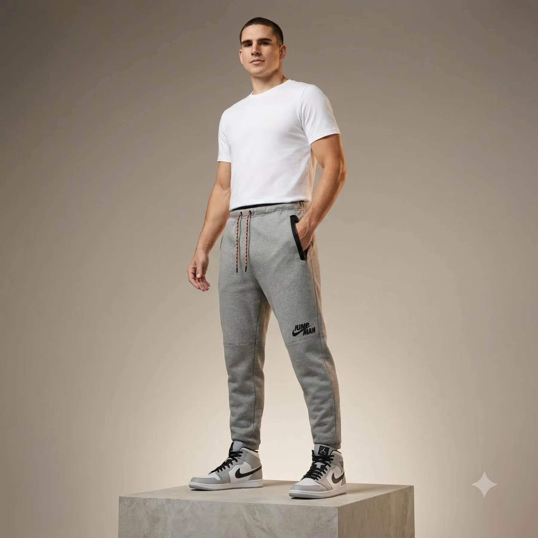 Брюки чоловічі Jordan Jmpmn Flc Pant Grey (DJ0260-091)