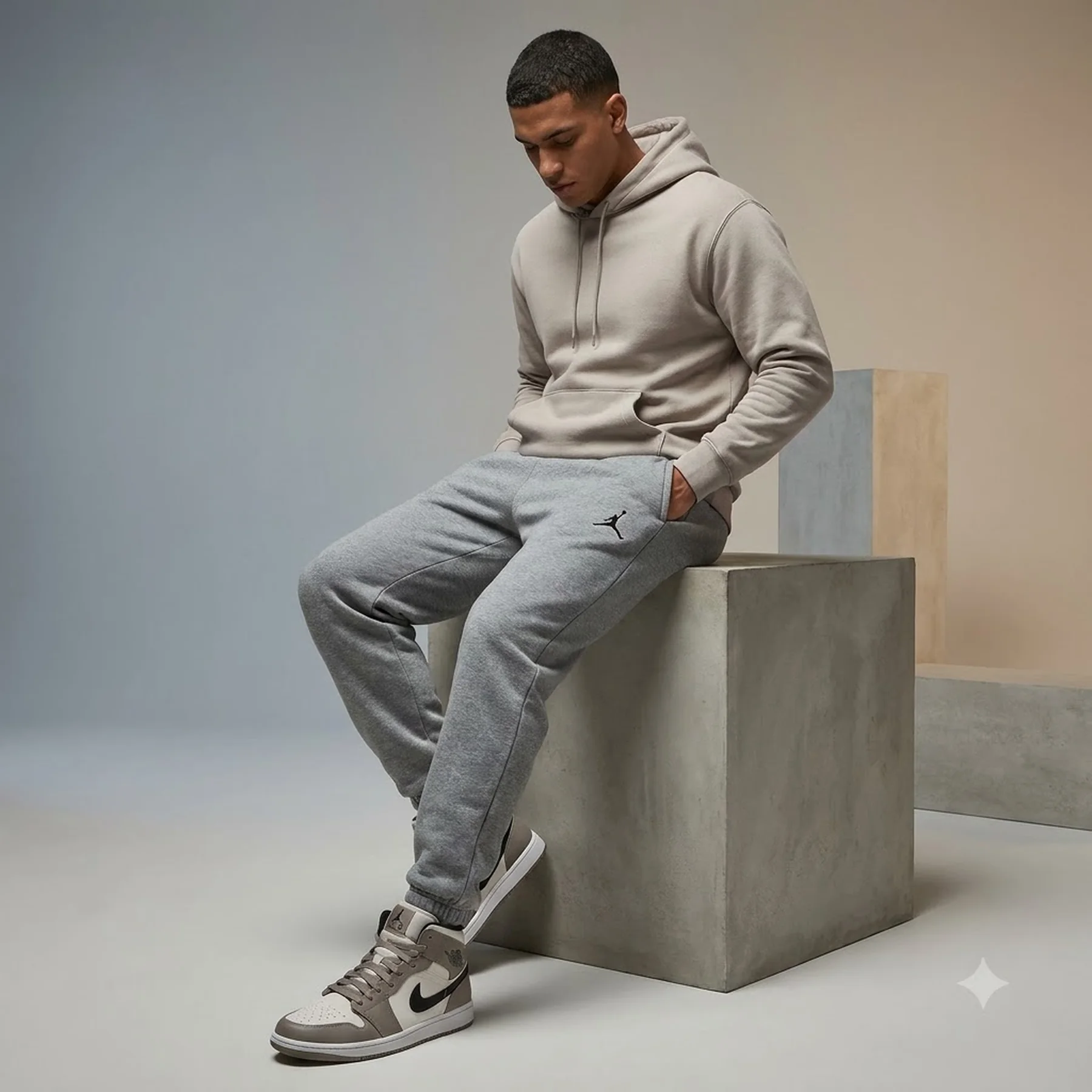Брюки чоловічі Jordan Jumpman Fleece Grey (IM9793-050)