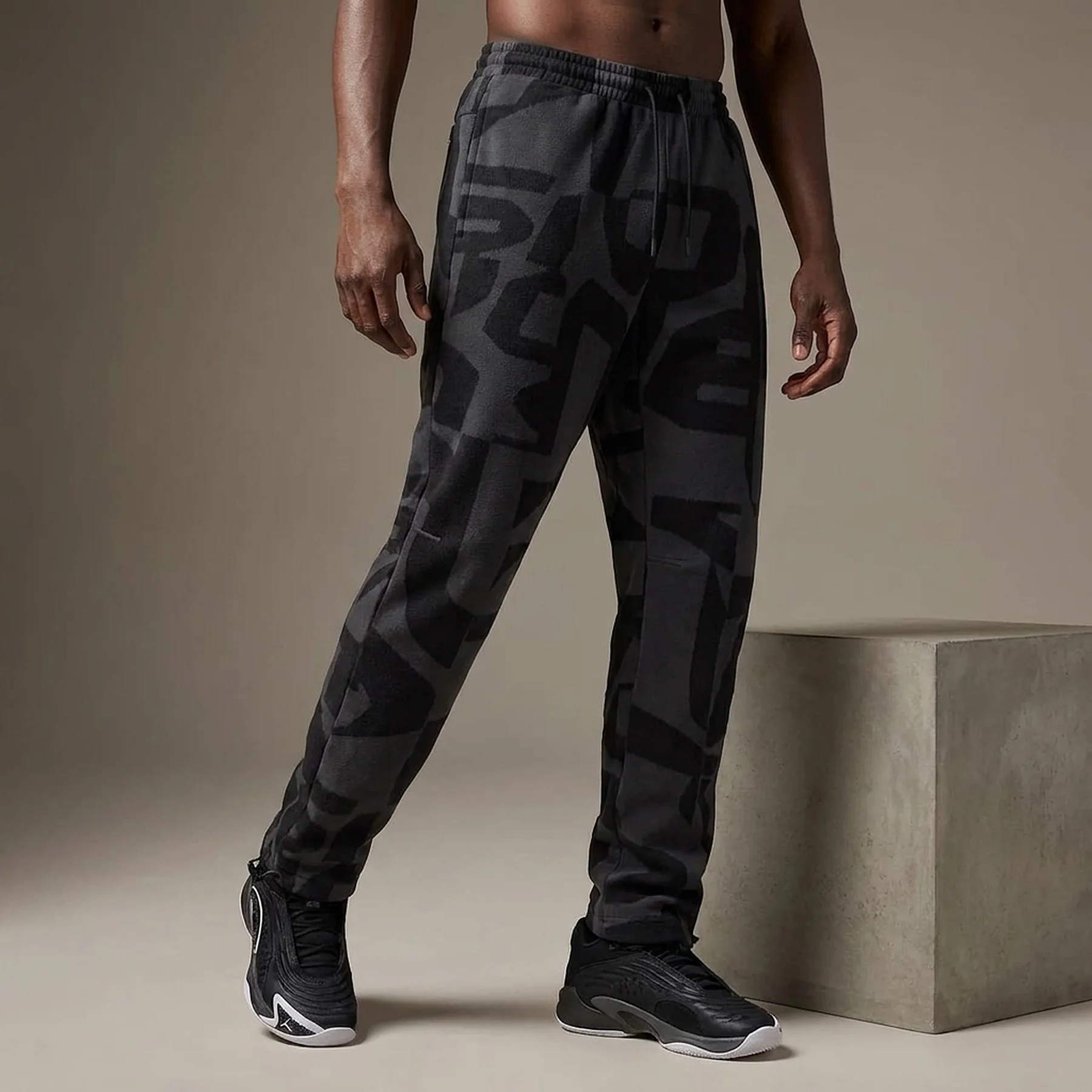 Брюки чоловічі Jordan Sport Hoop Fleece Black/Grey (FV8622-010)