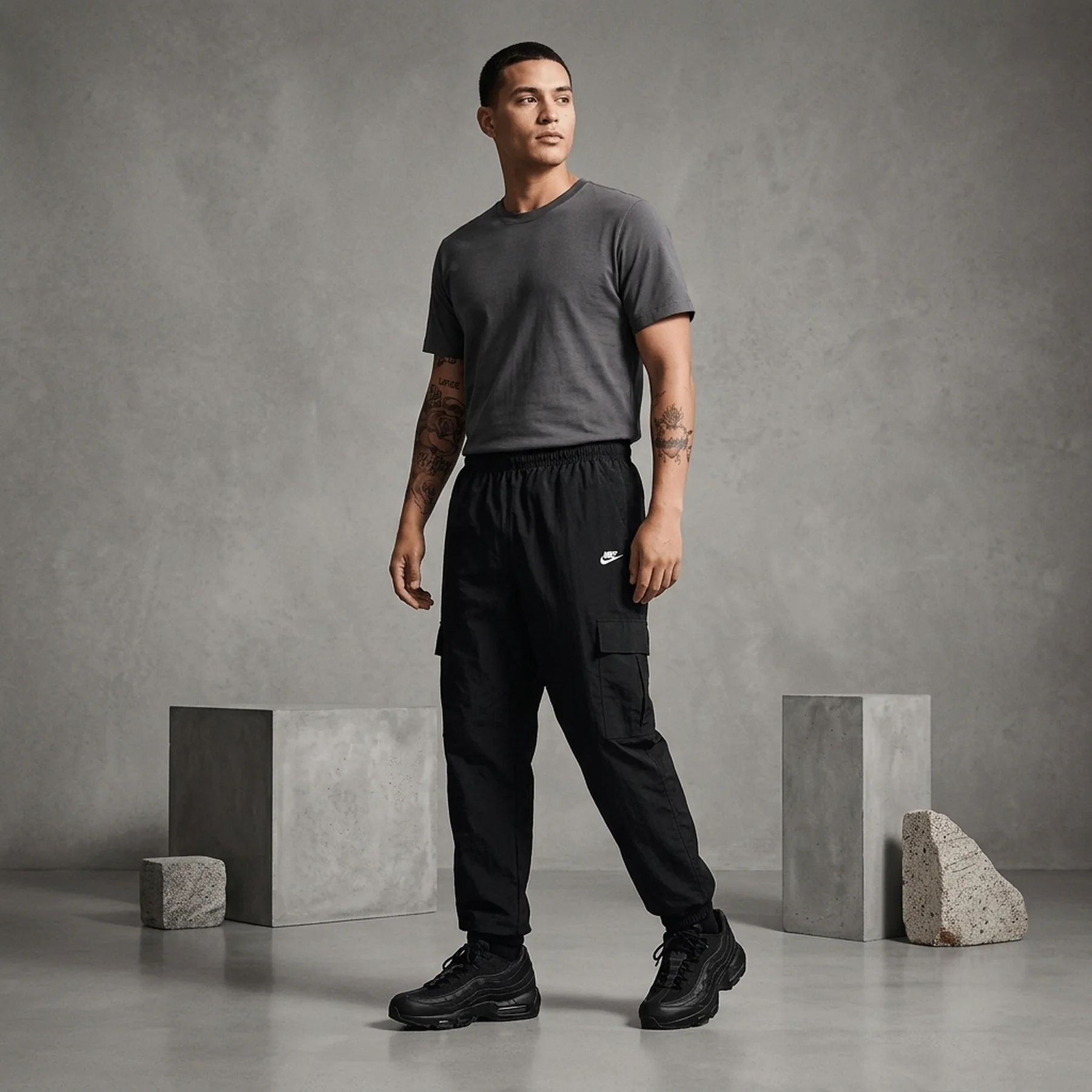 Брюки чоловічі Nike Club Cargo Black (HJ1990-010)