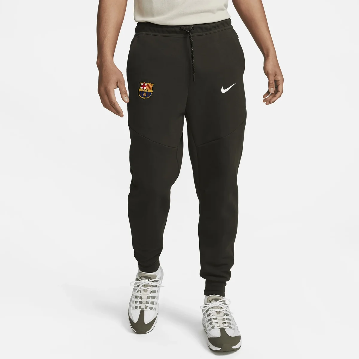 Брюки чоловічі Nike Fc Barcelona Tech Fleece Olive (DV5555-355)
