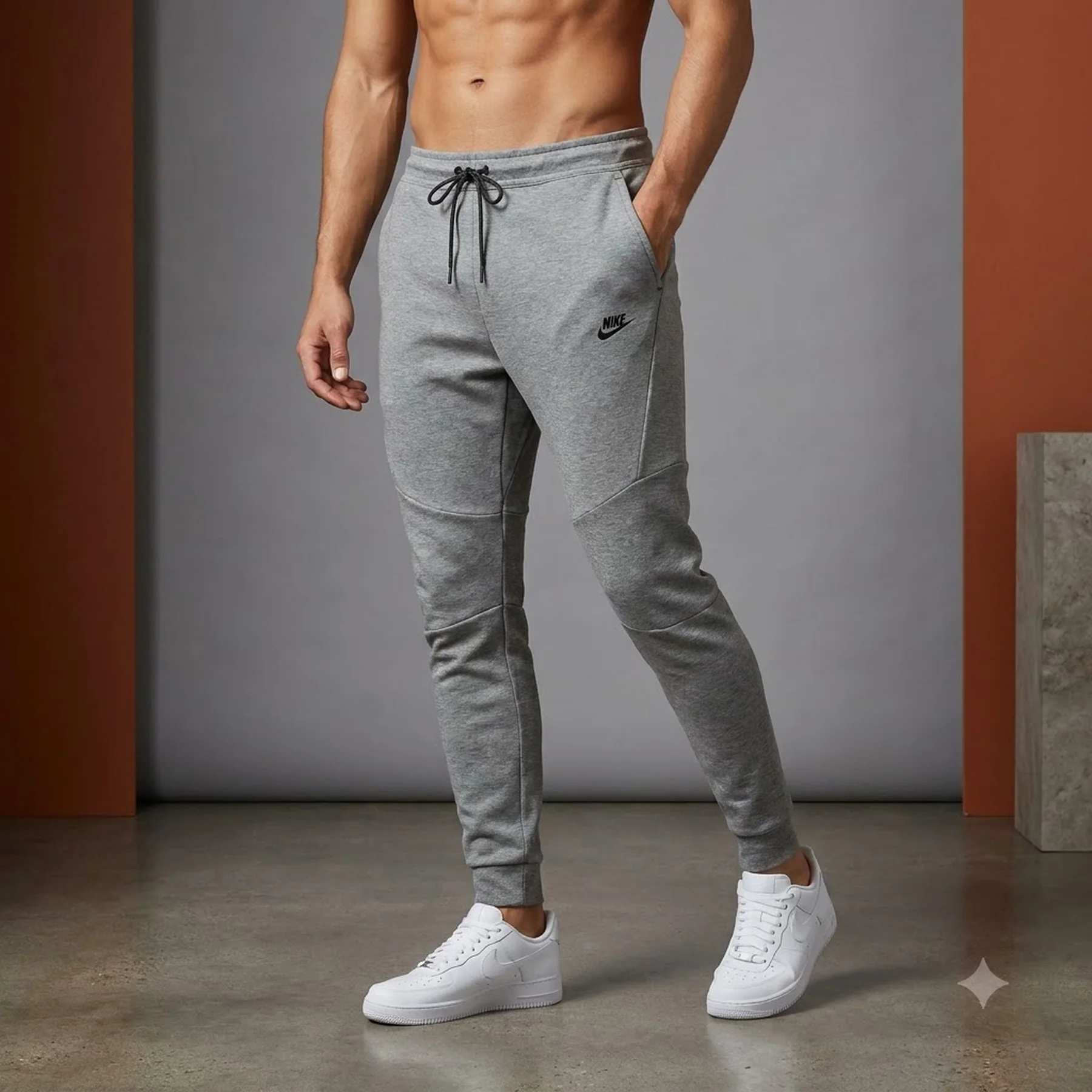 Брюки чоловічі Nike Sportswear Tech Fleece Grey (805162-063)