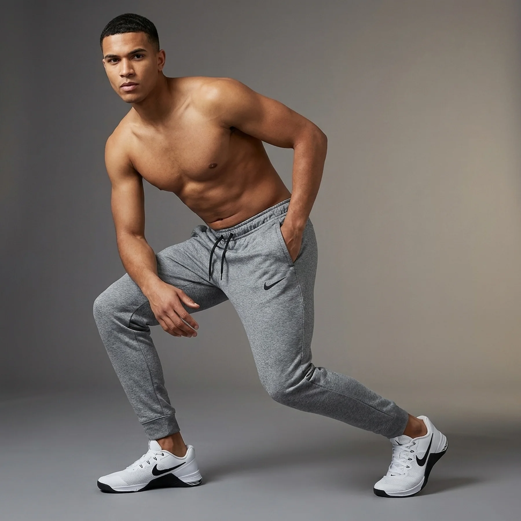Брюки чоловічі Nike Therma Tapered Training Trousers Grey (932255-063)