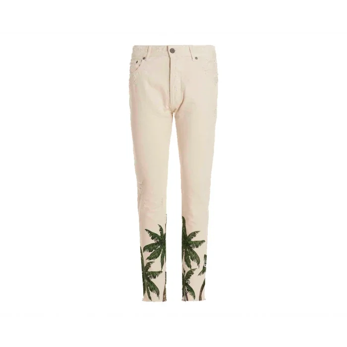 Брюки чоловічі Palm Angels Palm Printed Distressed Jeans (PMYA033S23DEN014-0355)