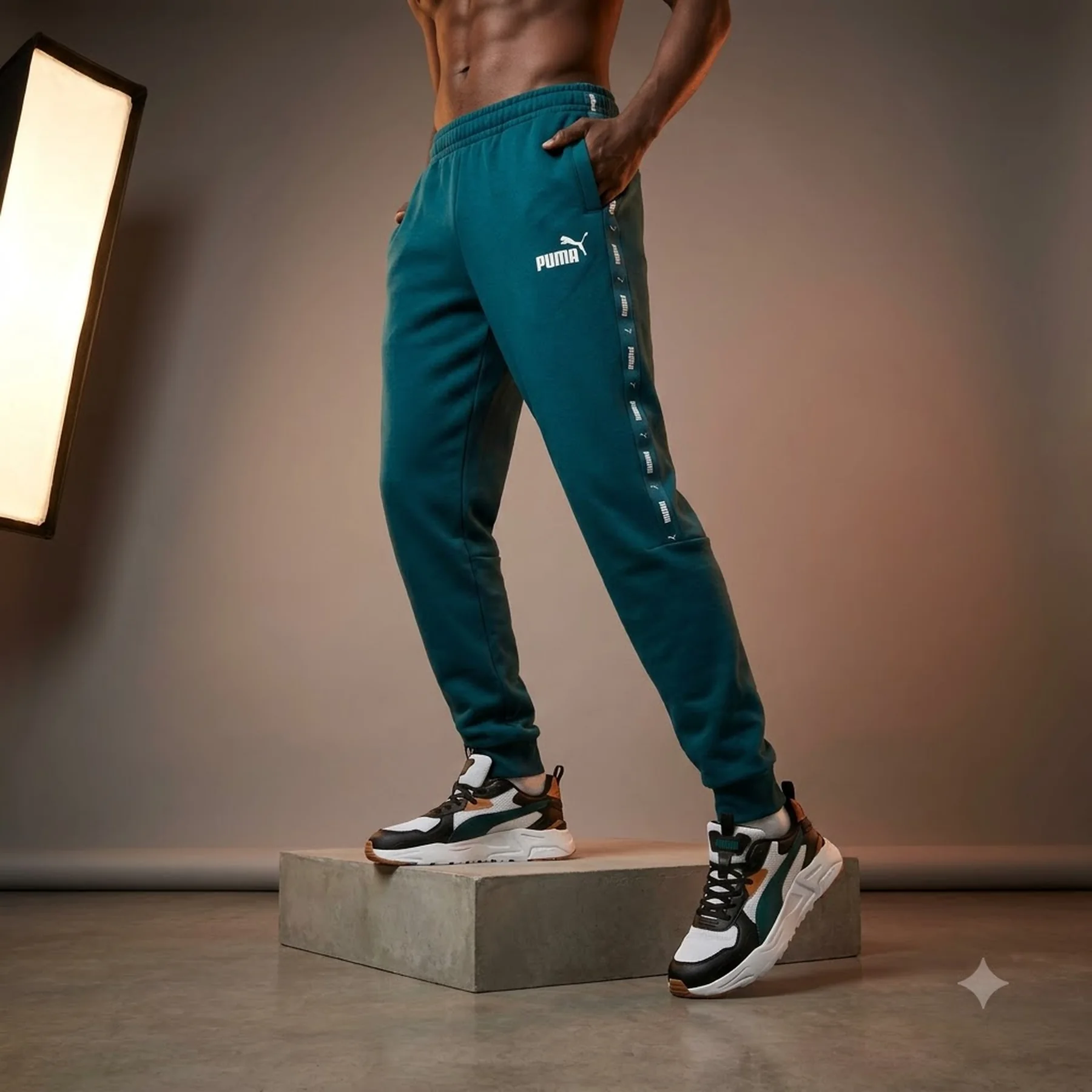 Брюки чоловічі Puma Essential Tape Turquoise (849042-08)
