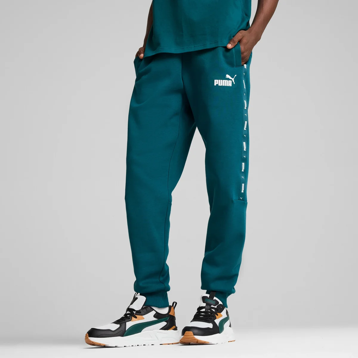 Брюки чоловічі Puma Essential Tape Turquoise (849042-08)