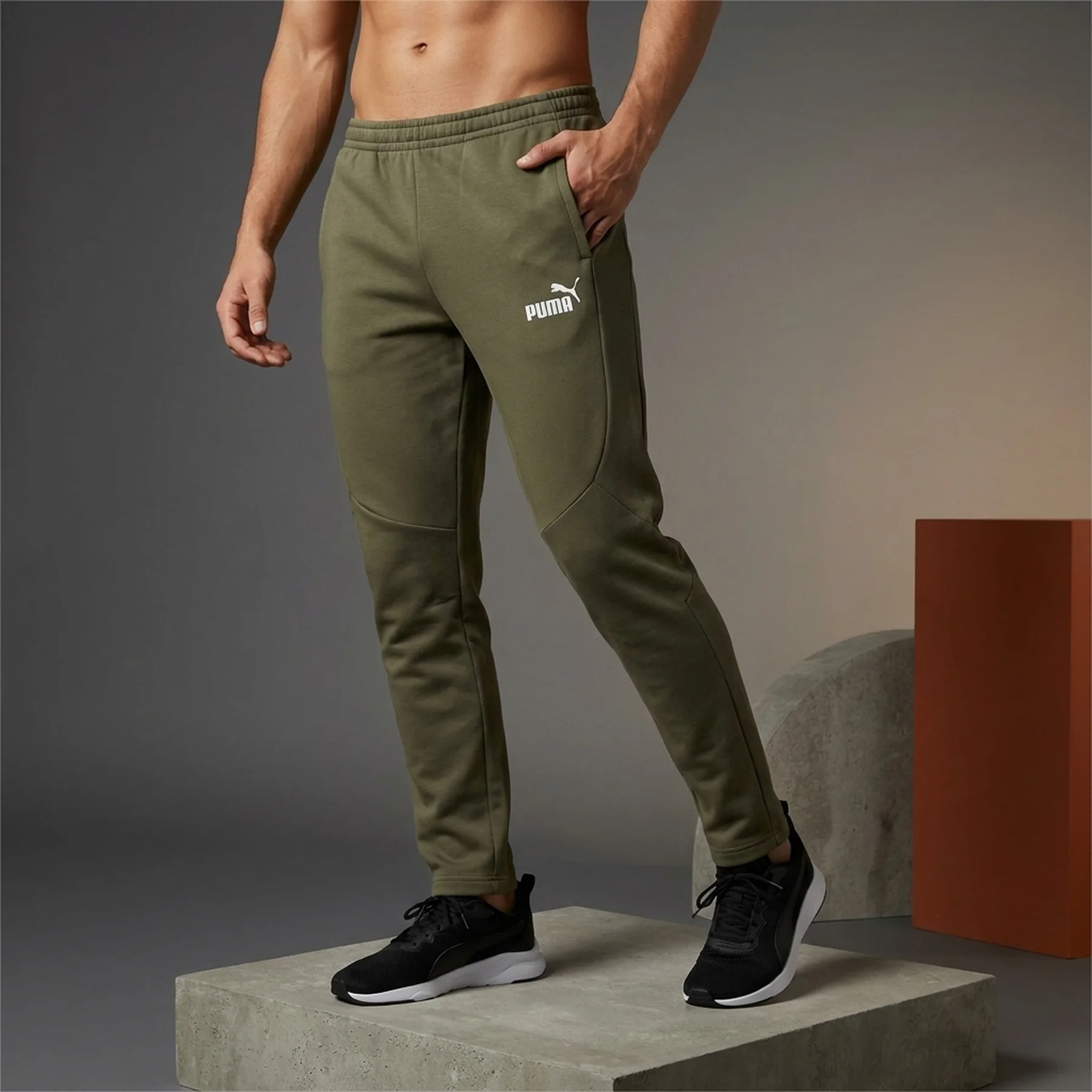 Брюки чоловічі Puma Evostripe Olive (681702-70)