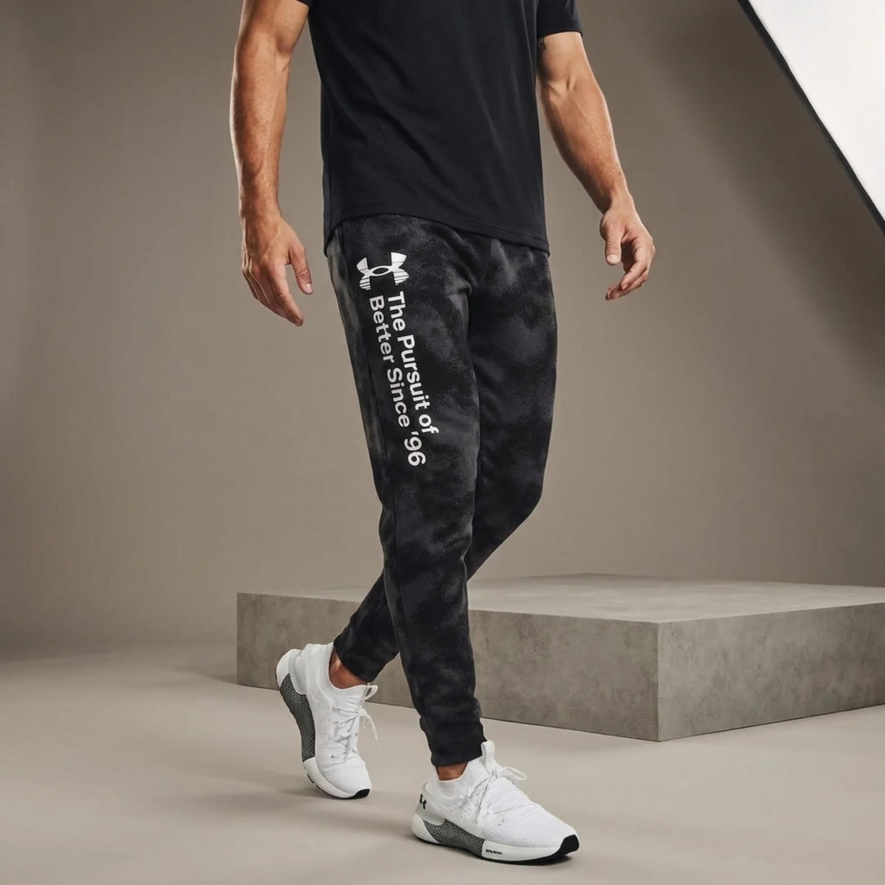 Брюки чоловічі Under Armour Pants Ua Rival Terry Novelty Jgr-Blk Black (1377593-001)