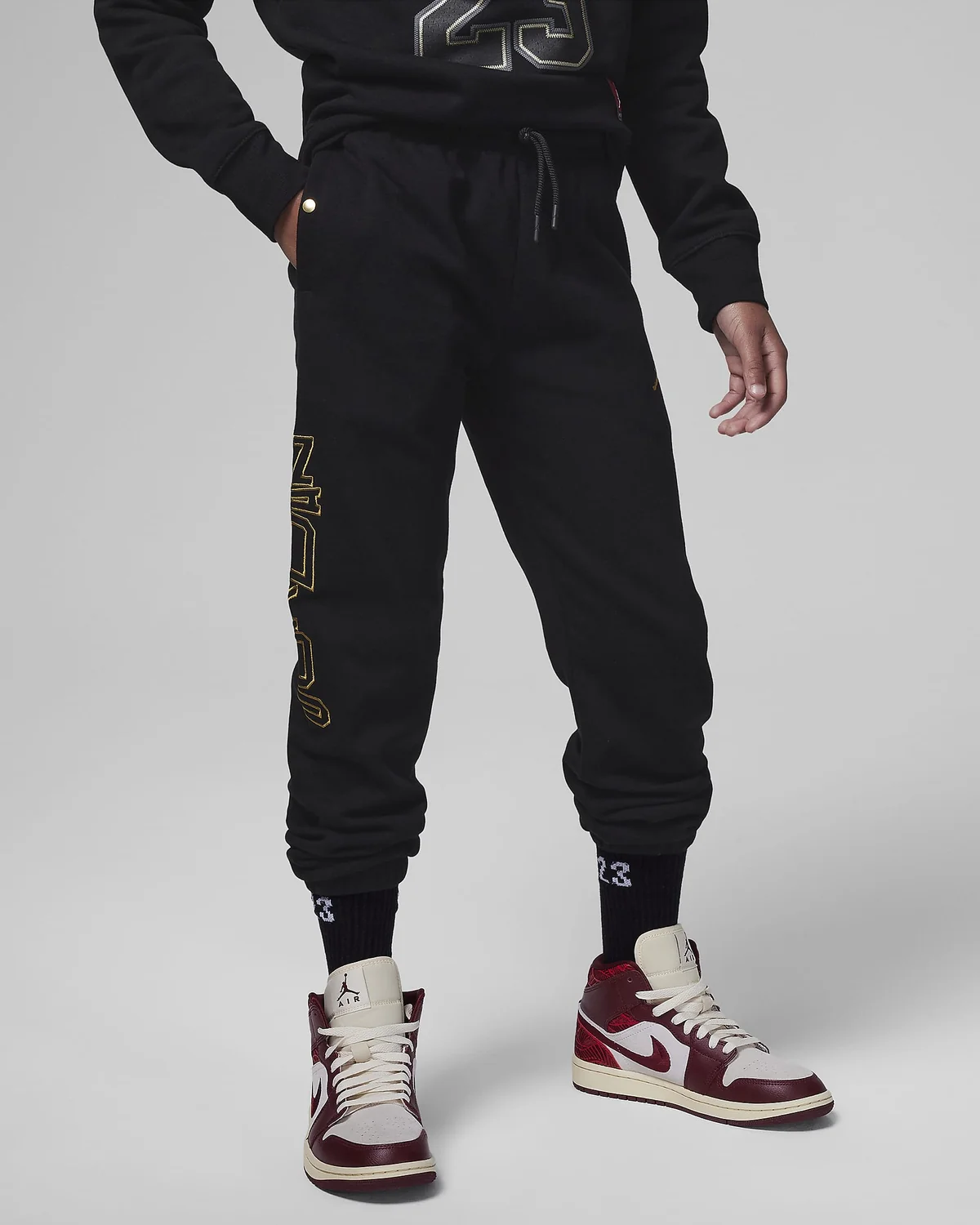 Брюки підліткові Jordan Take Flight Fleece Pants (FV5680-010) — Одяг