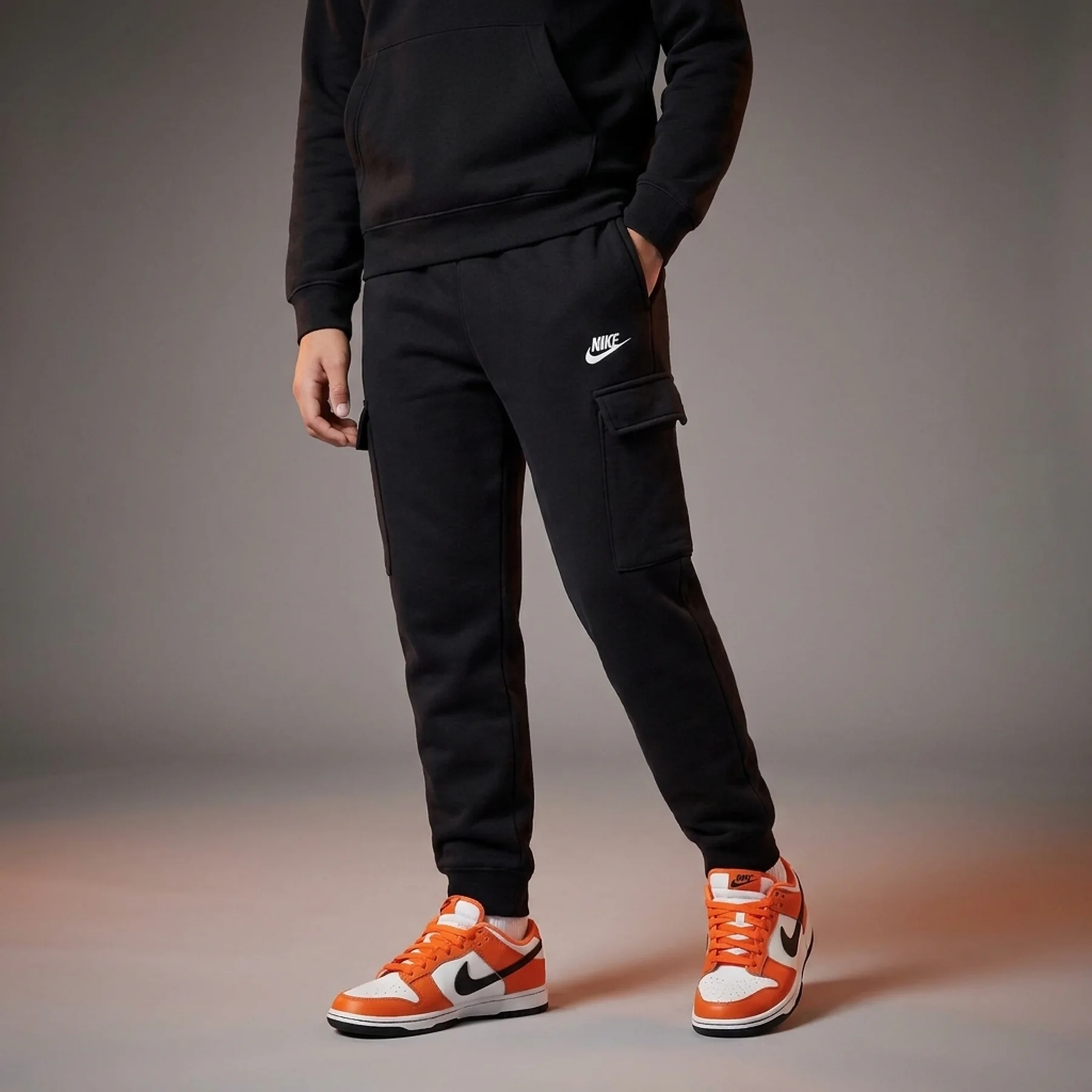 Брюки підліткові Nike Fleece Cargo Trousers (Extended Size) (FD3013-010)