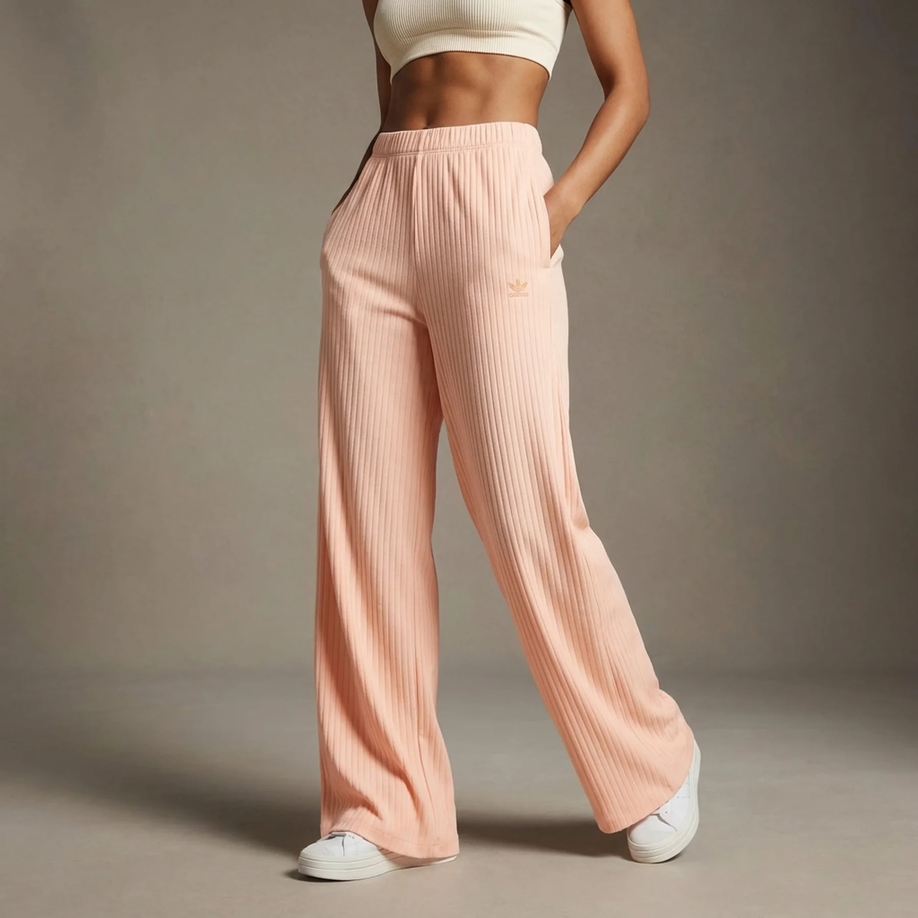 Брюки жіночі Adidas Essentials Wide Rib (JD0766)