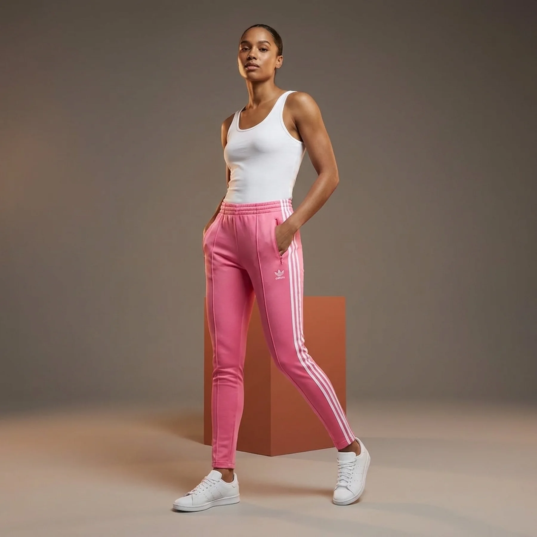 Брюки жіночі Adidas Primeblue Sst Track Pink (H34581)