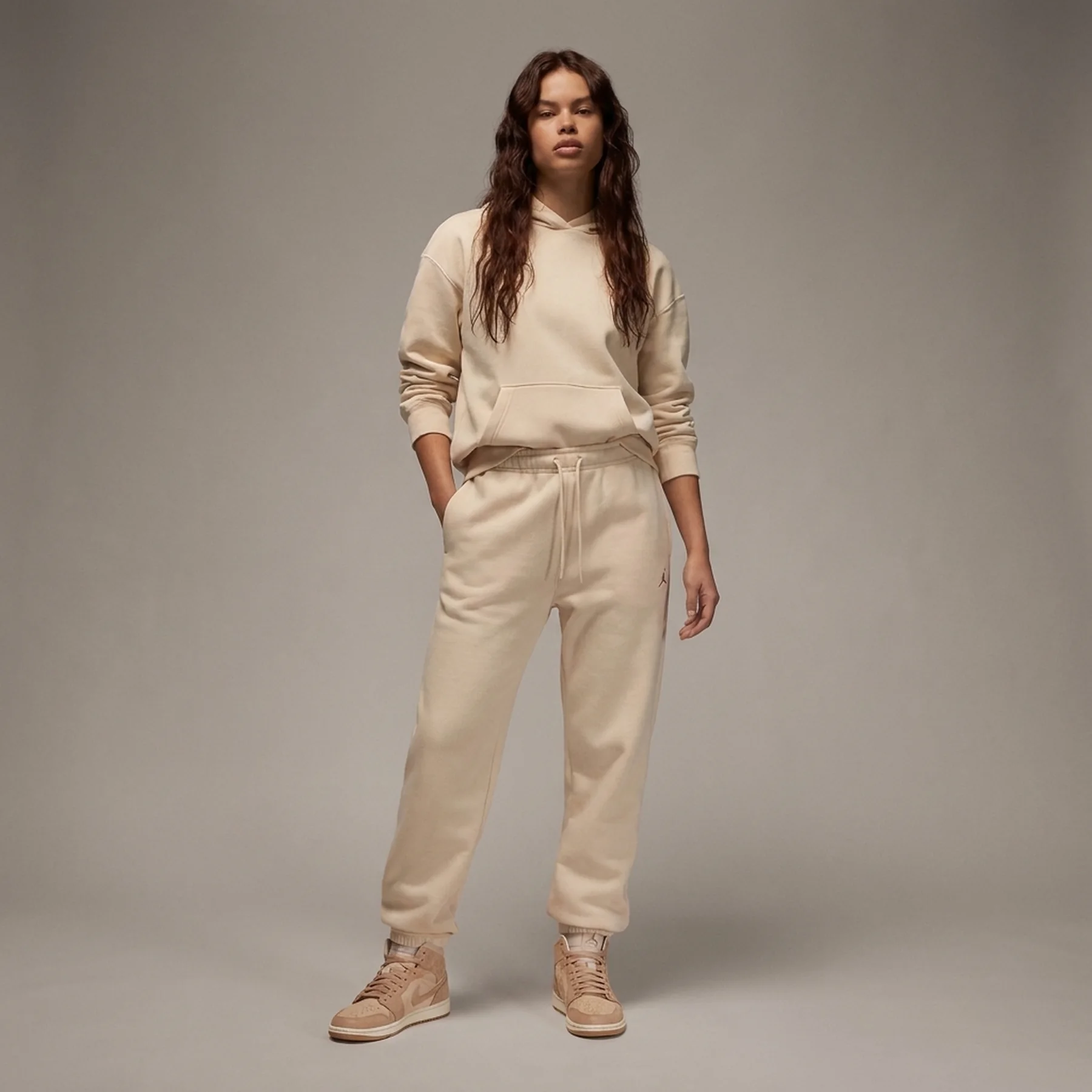 Брюки жіночі Jordan Brooklyn Fleece Beige (FV7077-203)