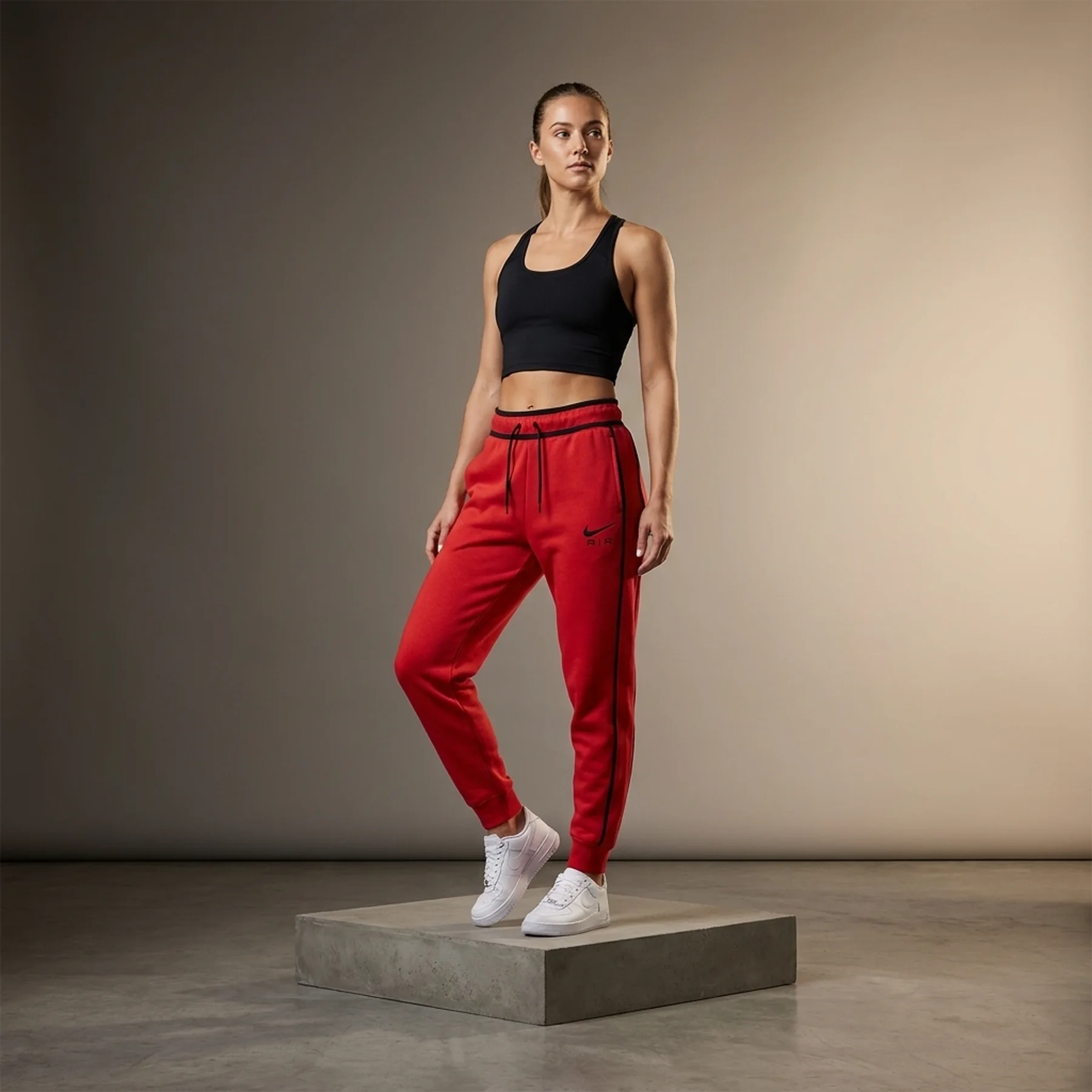 Брюки жіночі Nike Air Mid-Rise Fleece Joggers (DQ6563-696)