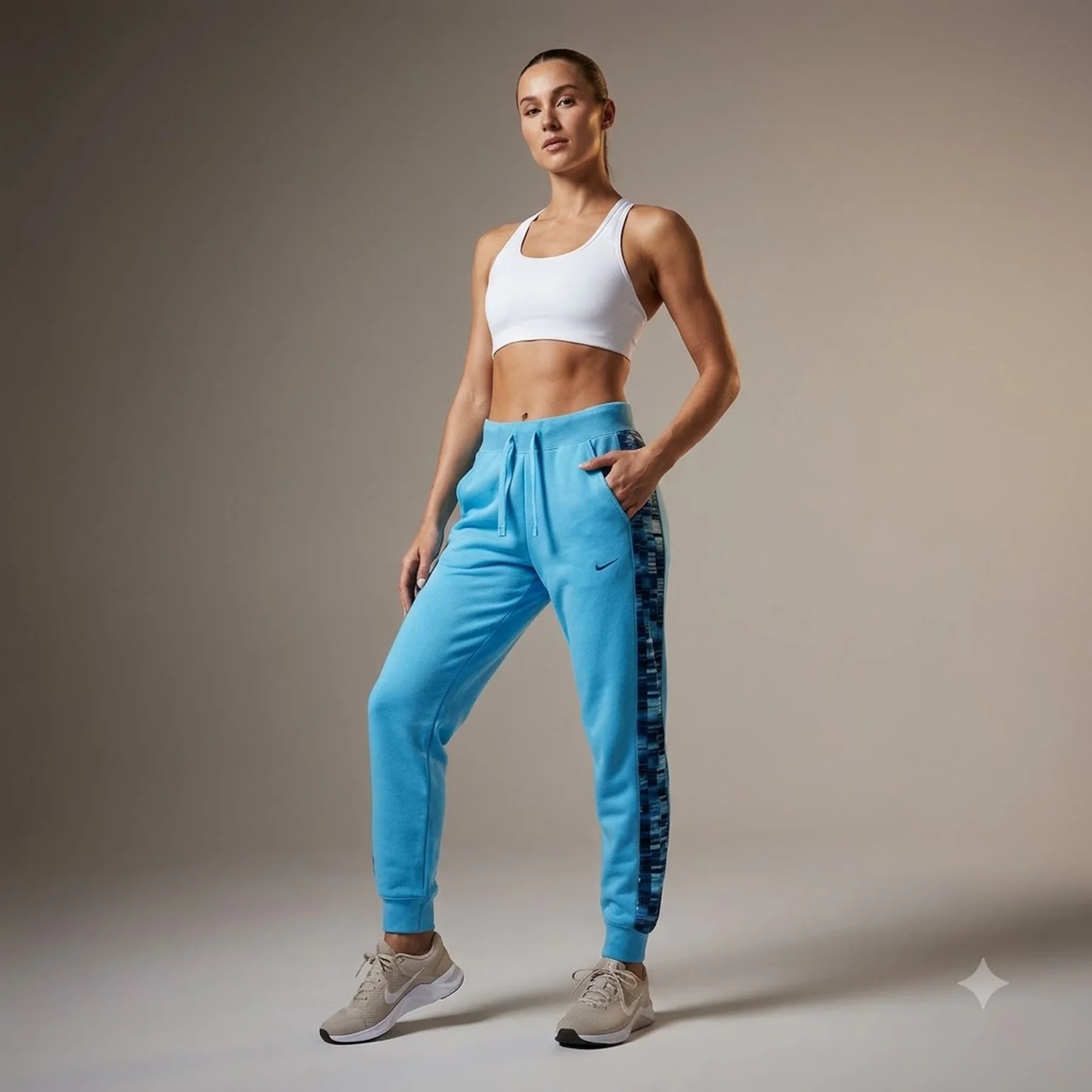 Брюки жіночі Nike Dri-Fit Gt Ft Pant Aop Light Blue (DX0042-416)