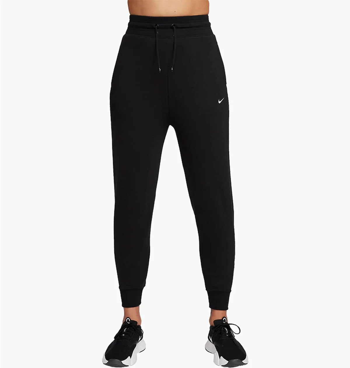 Брюки жіночі Nike Dri-Fit One High-Waisted 7/8 French Terry Joggers (FB5434-010)