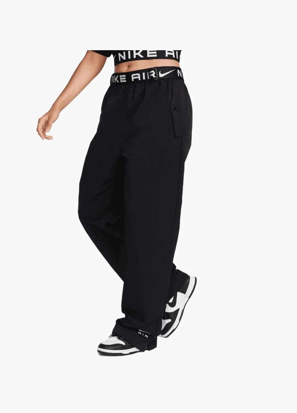 Брюки жіночі Nike Nsw Air High-Rise Woven Black (FB8084-010)
