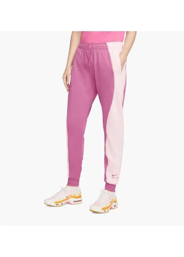 Брюки жіночі Nike Nsw Mid-Rise Air Fleece Joggers Pink (DV8050-665)