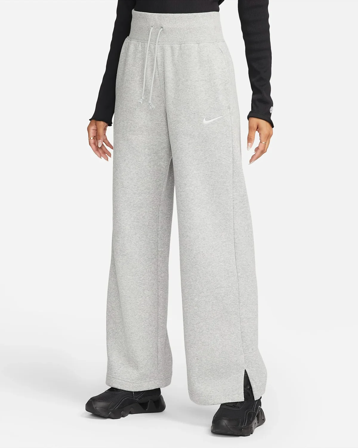 Брюки жіночі Nike Nsw Phnx Flc Hr Pant Wide (DQ5615-063)
