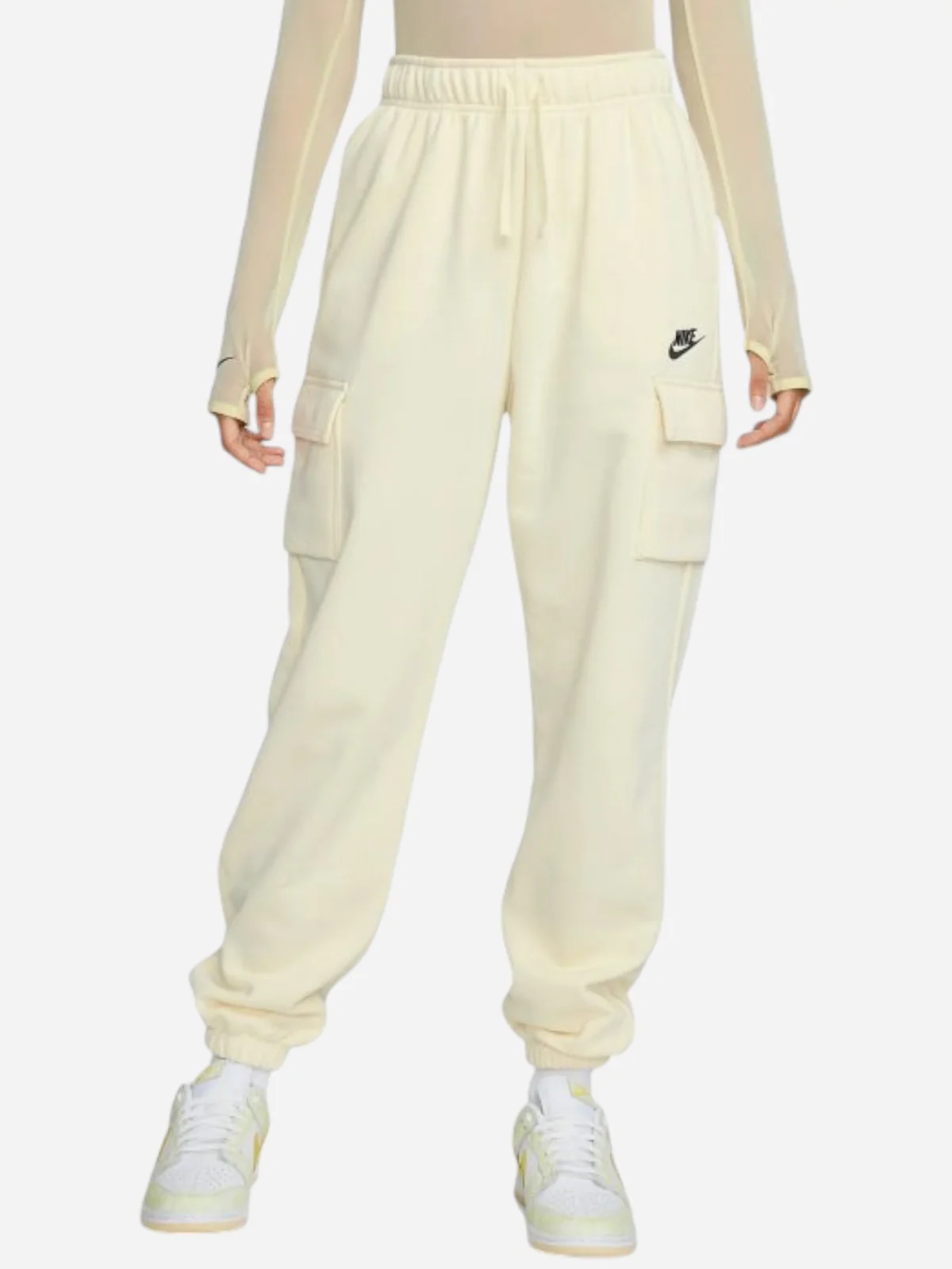 Брюки жіночі Nike Sportswear Club Fleece Cargo Pants (DQ5196-113)