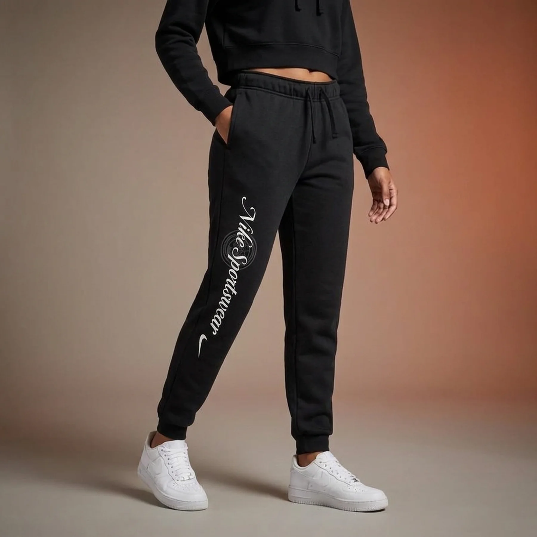 Брюки жіночі Nike Sportswear Club Fleece Graphic Black (HV2346-010)