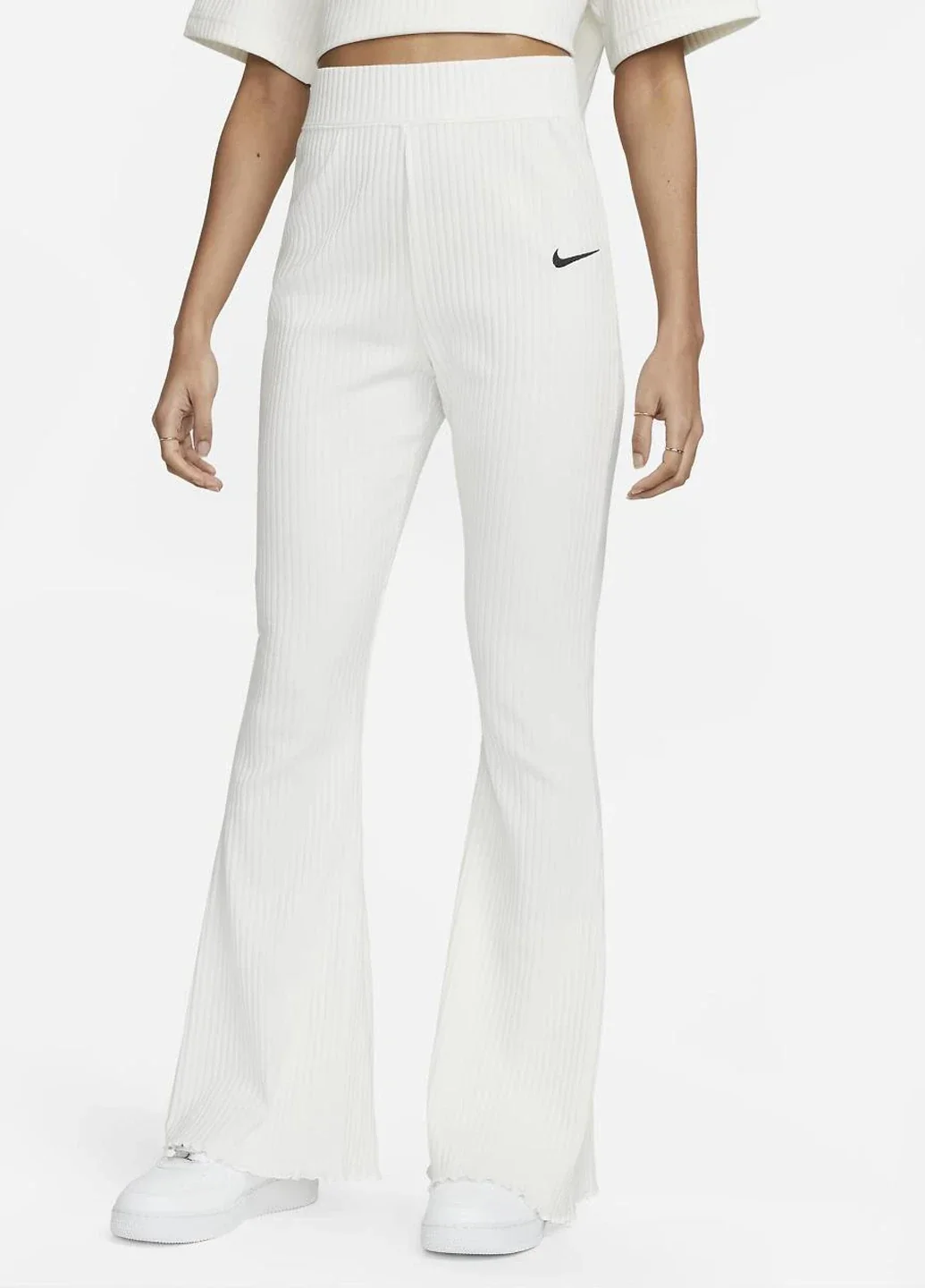 Брюки жіночі Nike Sportswear High-Waisted Ribbed Jersey Pants (DV7868-133)