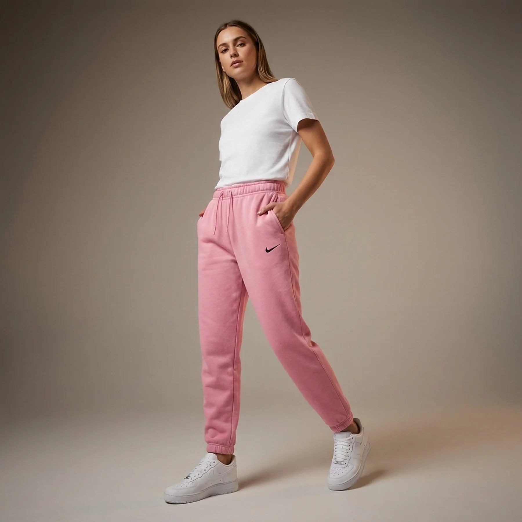 Брюки жіночі Nike Sportswear Phoenix Fleece Pink (FZ7626-675)