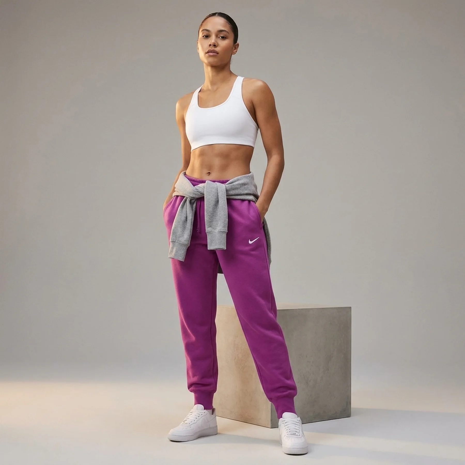 Брюки жіночі Nike Sportswear Phoenix Fleece Violet (FZ7626-518)