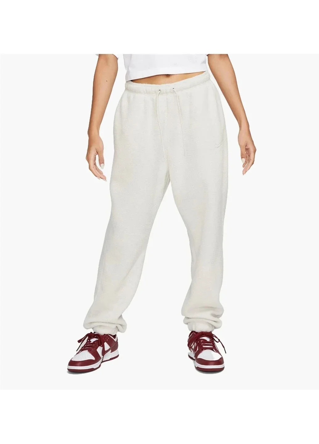 Брюки жіночі Nike Sportswear Plush Jogger White (DQ6812-072)