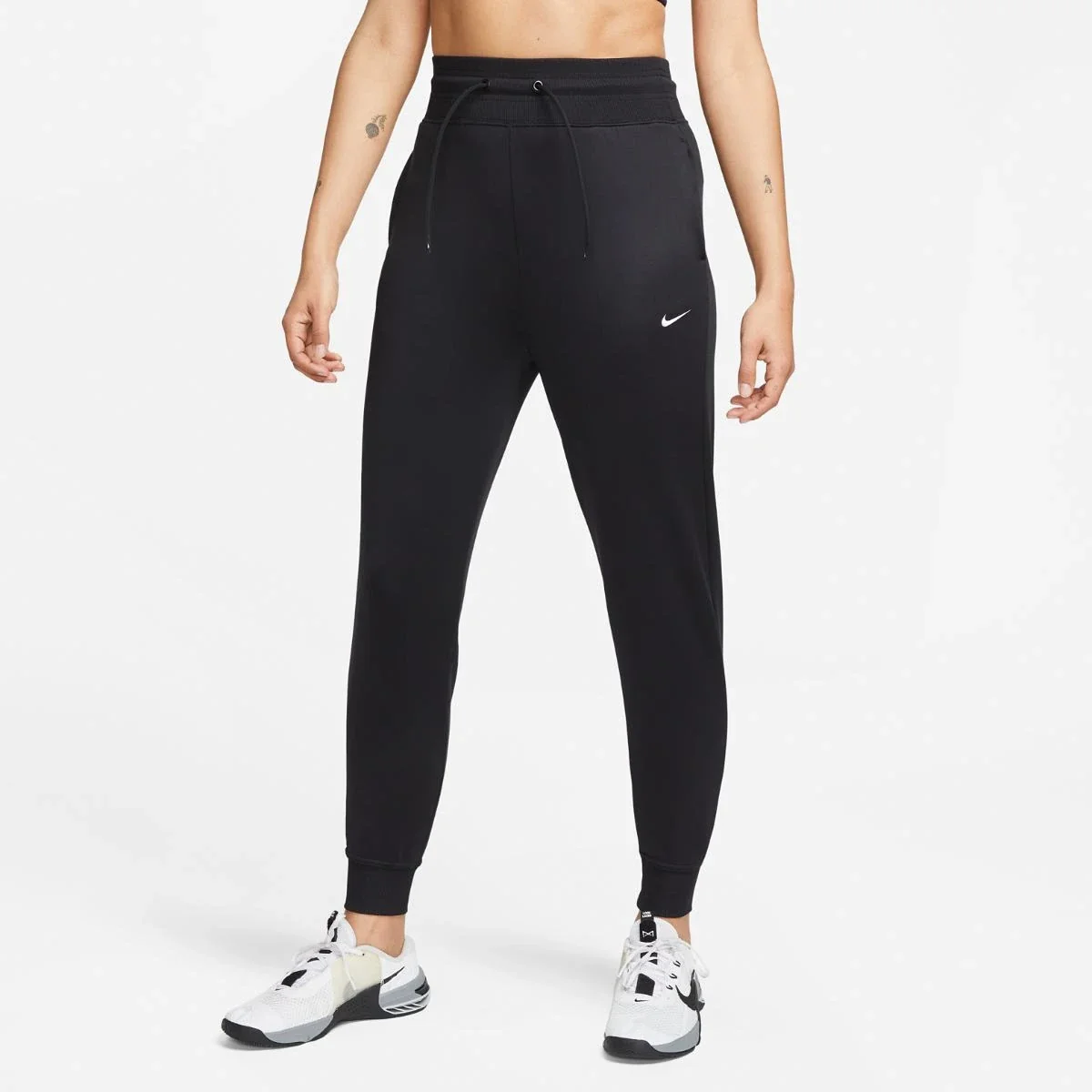 Брюки жіночі Nike Therma-Fit One High-Waisted 7/8 Joggers (FB5431-010) — Одяг