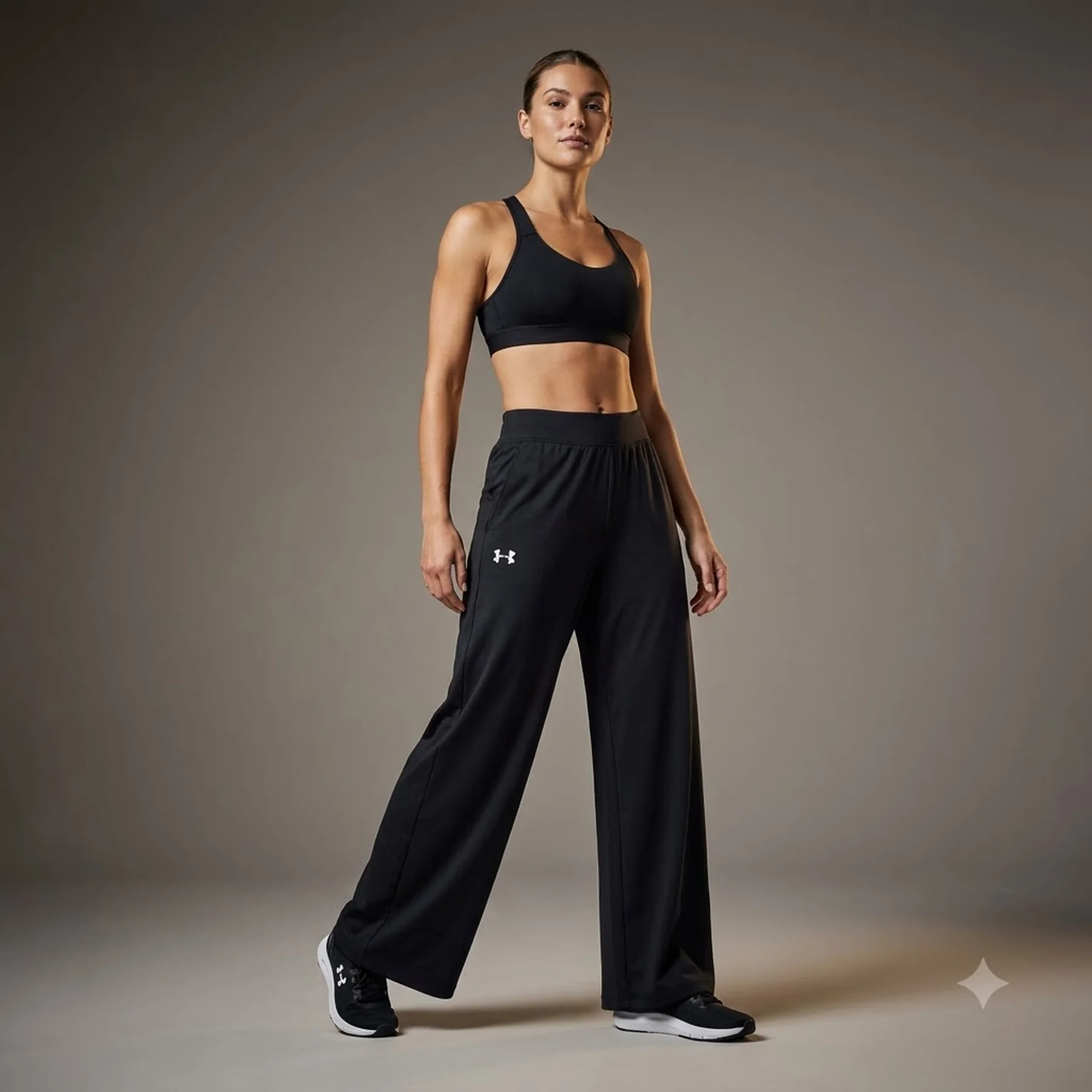 Брюки жіночі Under Armour Rival Wide Leg Pant Black (1386557-001)