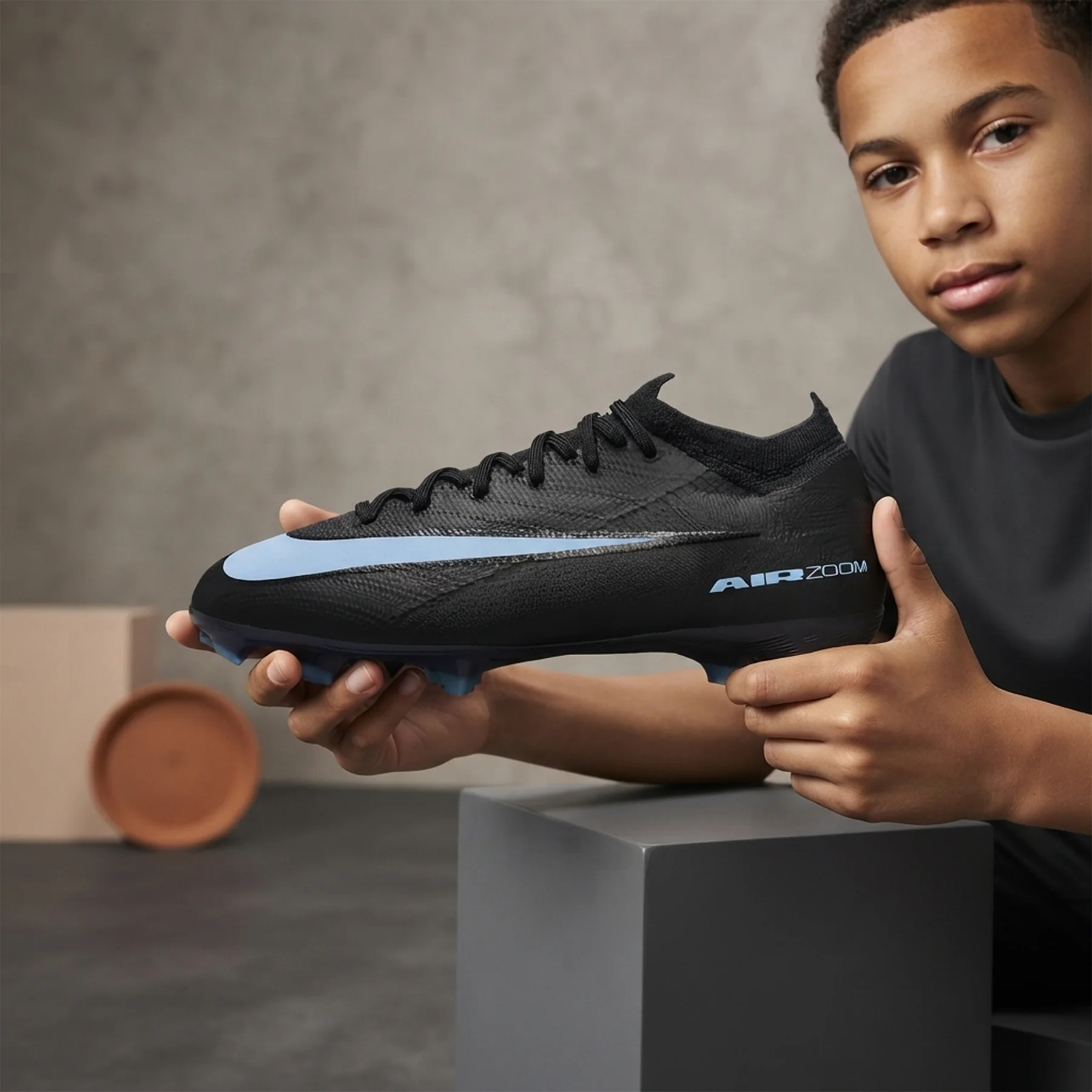 Бутси дитячі Nike Mercurial Zoom Vapor 16 Pro Fg Black (HF5448-001)