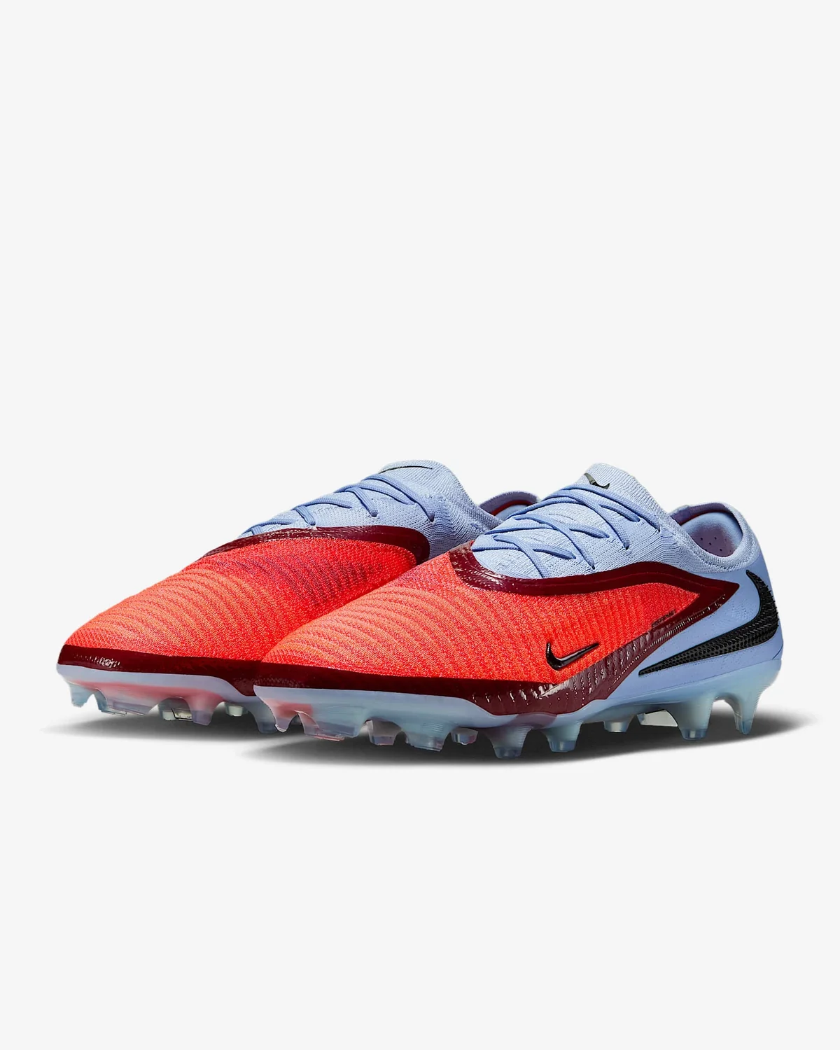 Бутси унісекс Nike Phantom 6 Low Elite Fg Red/Light Blue (HJ2146-400)