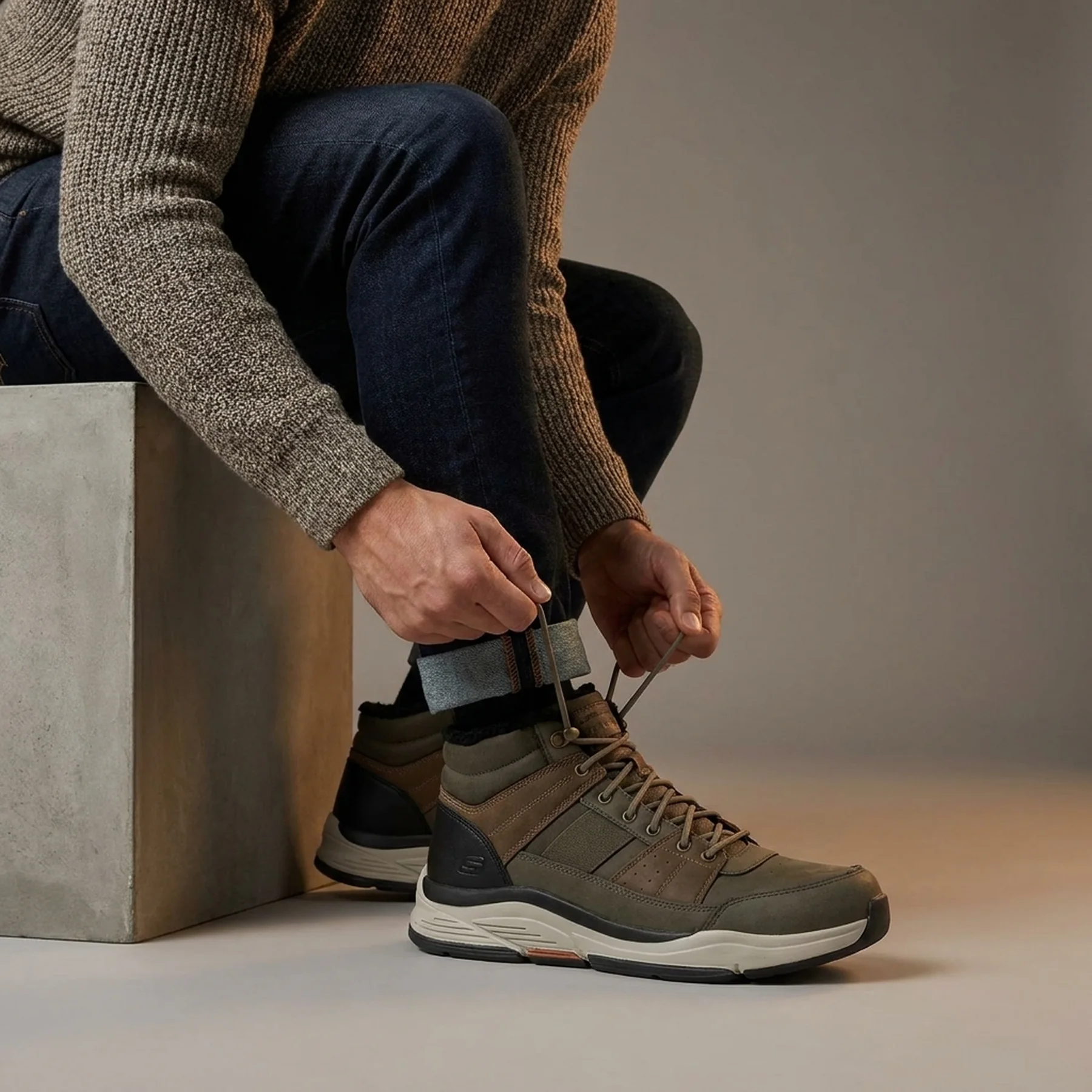 Черевики Benago 66199OLV Skechers 10 (43) Хакі