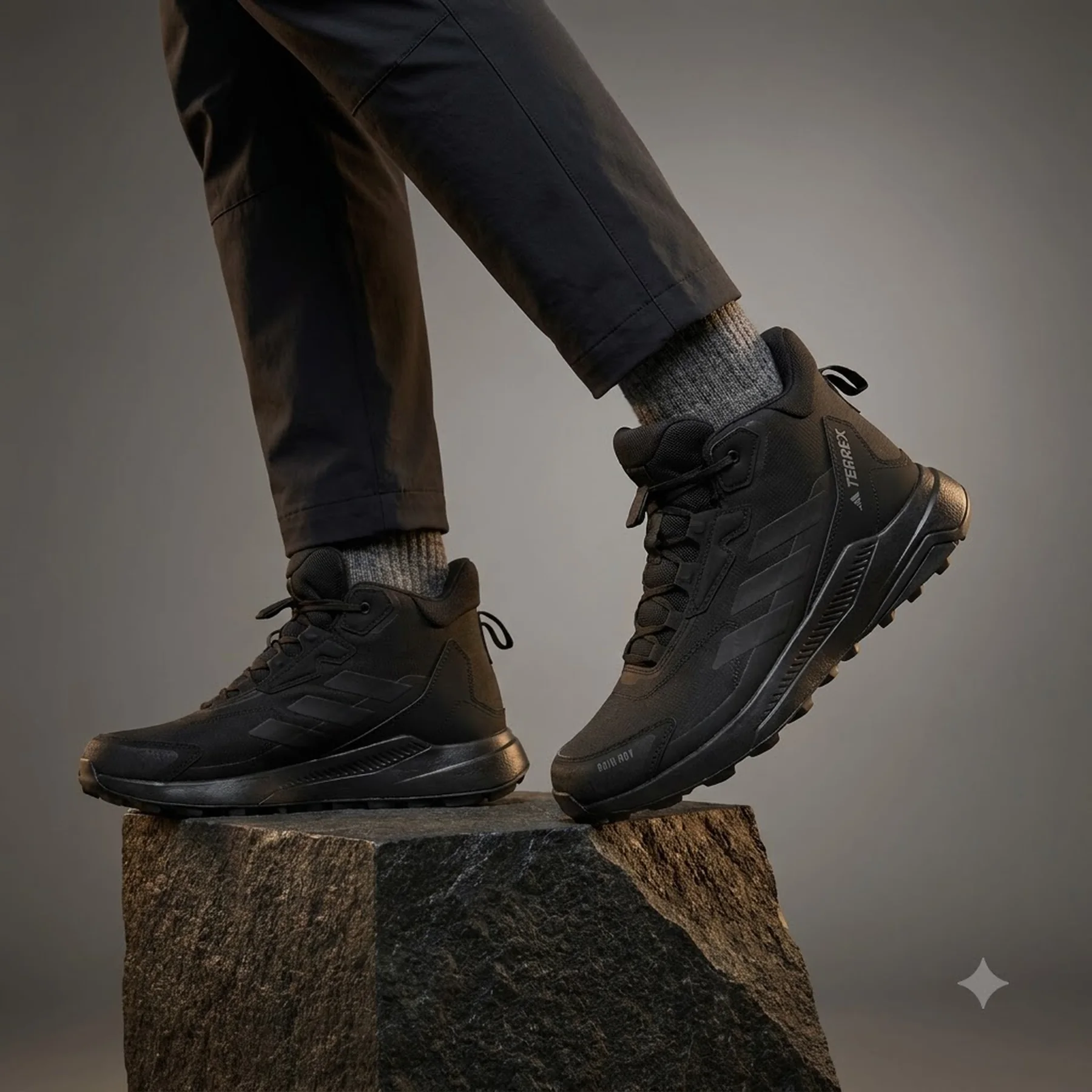 Черевики чоловічі Adidas Terrex Anylander Mid Rain.Rdy Hiking Black (ID0898)