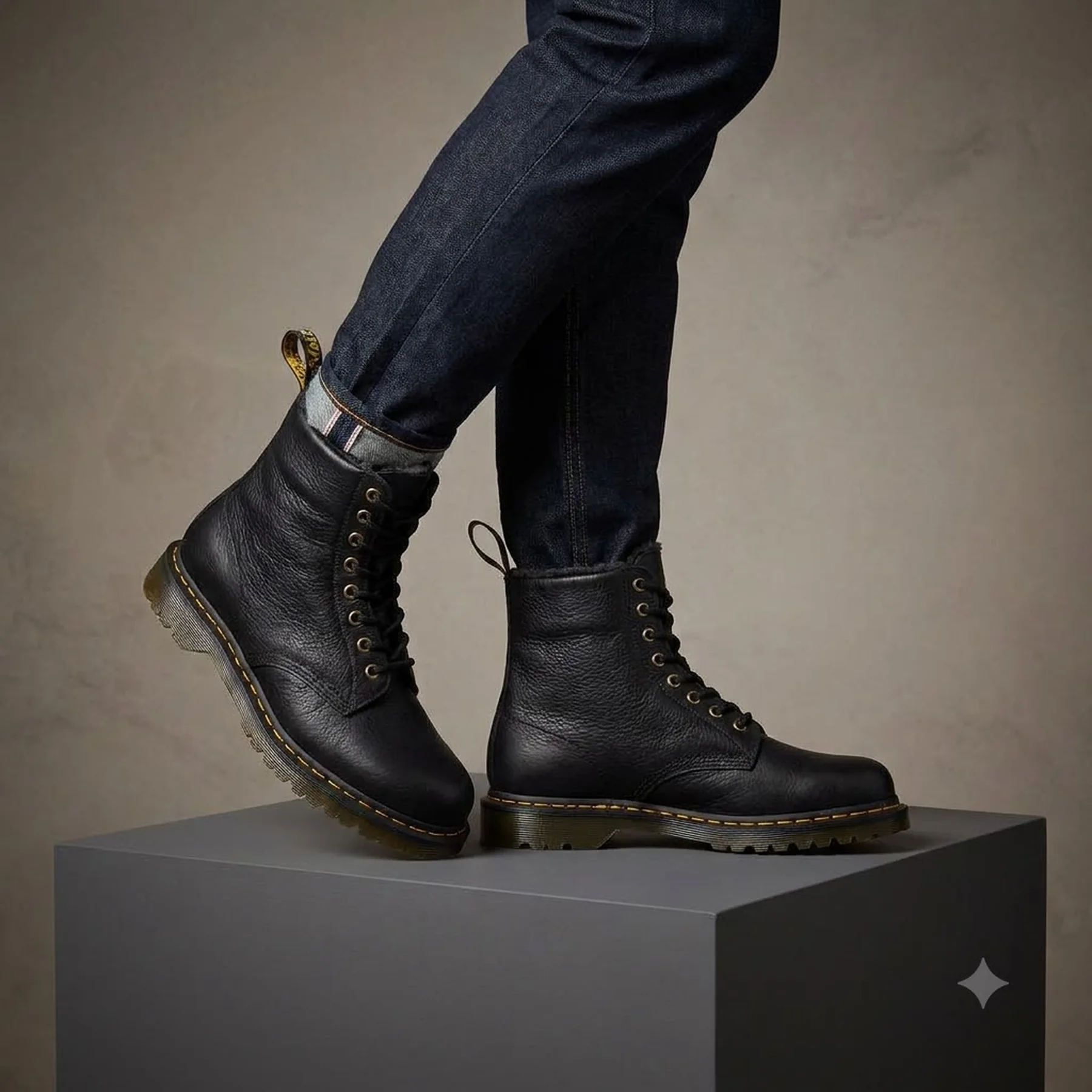 Черевики чоловічі Dr. Martens Faux Fur Lined Grizzly (31873001)