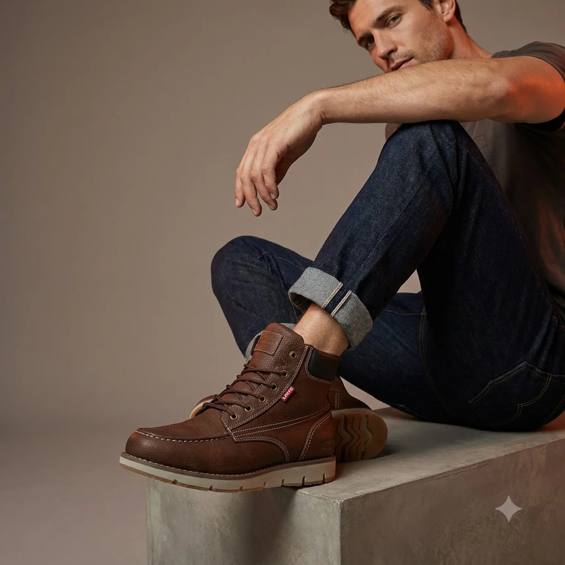 Черевики чоловічі Levis Dean Wax Brown