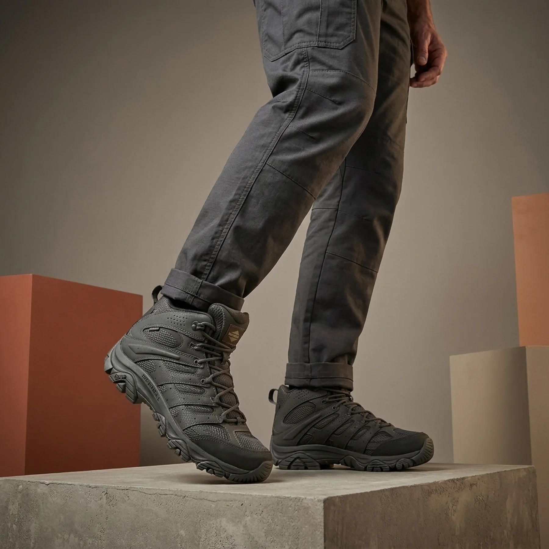 Черевики чоловічі Merrell Moab 3 Tactical Wp Mid Grey (J004113)