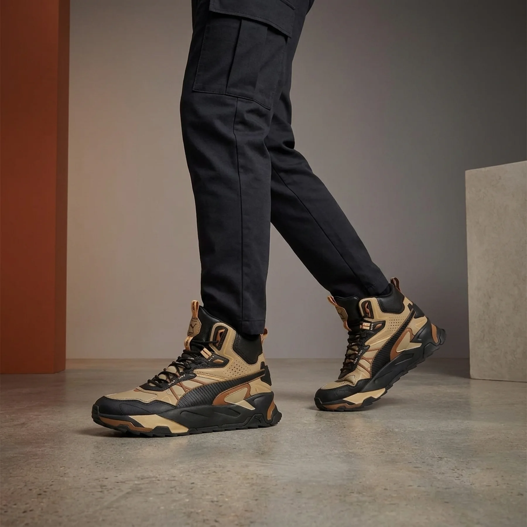 Черевики чоловічі Puma Trinity Mid Hybrid L Brown/Black (393985-09)